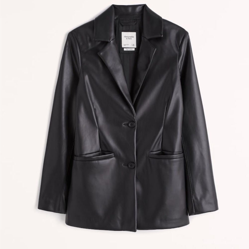 Abercrombie leather blazer